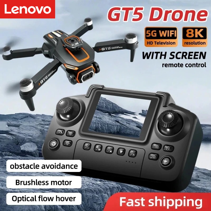 Drone Camera Wide Angle - Дрон Lenovo GT5 Mini 4K HD