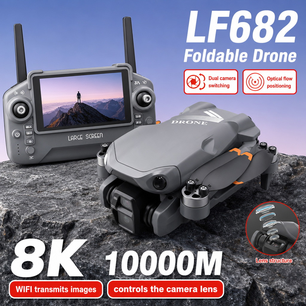Drone Camera Hd - Дрон для аэрофотосъемки LF682 с двумя