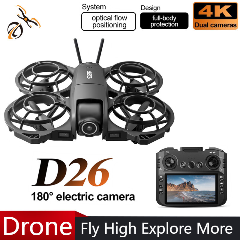 Drone Camera Night Vision - Дрон D26 4K Aerial HD 180