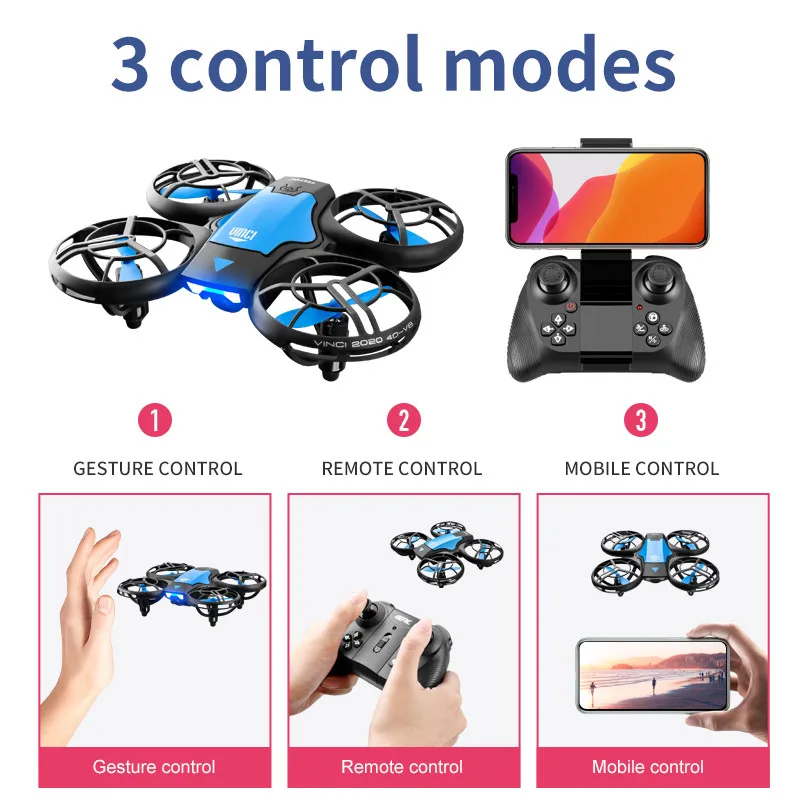 Новый мини-дрон V8 с камерой 4 – обзор и цена Drone Camera Wide Angle