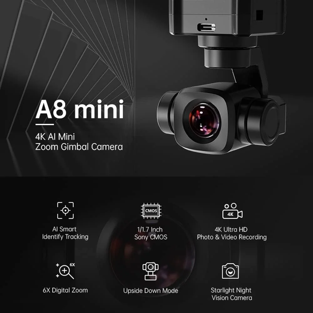 Камера SIYI A8 Mini 4K 8MP с п – обзор и цена Drone Camera Vlog