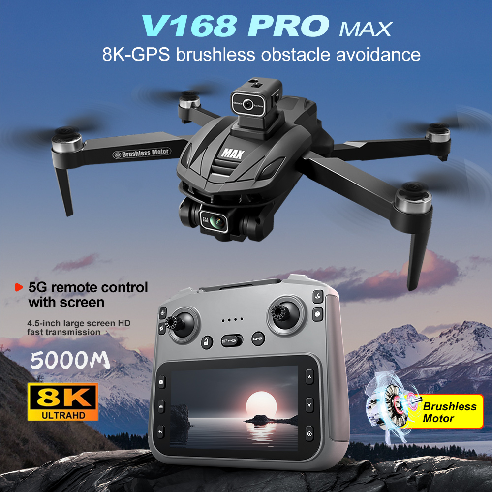 V168 PRO Max GPS Дрон 8K Профе – обзор и цена Drone Camera Hd