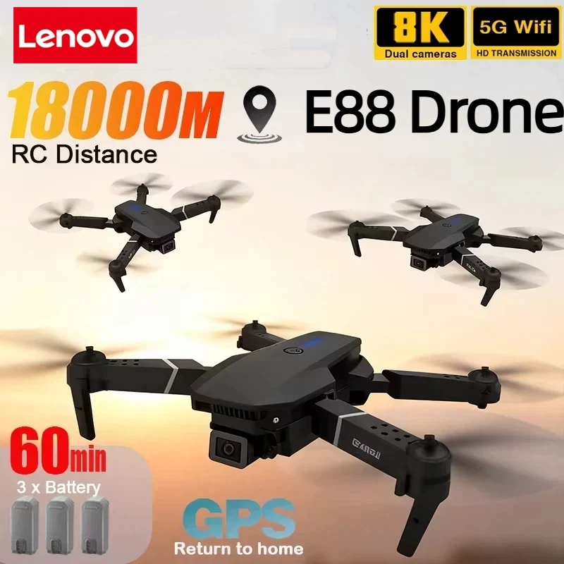 Lenovo Новый E88 Pro WIFI FPV  – обзор и цена Drone Camera Wide Angle