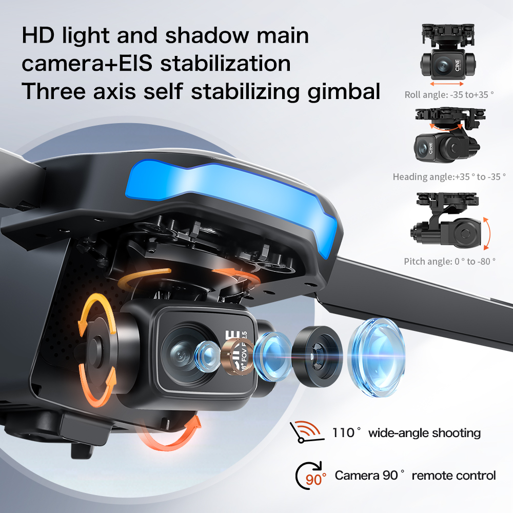 Новый дрон S-X1 MAX с GPS, 8K, – обзор и цена Drone Camera Mount
